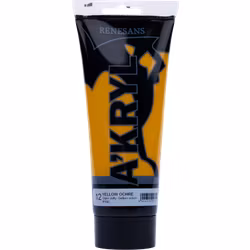 Renesans-A'kryl satin 200 ML-12-YELLOW OCHRE