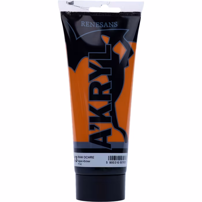 Renesans-A'kryl satin 200 ML-13-RAW OCHRE