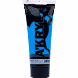 Renesans-A'kryl satin 200 ML-19-SKY BLUE