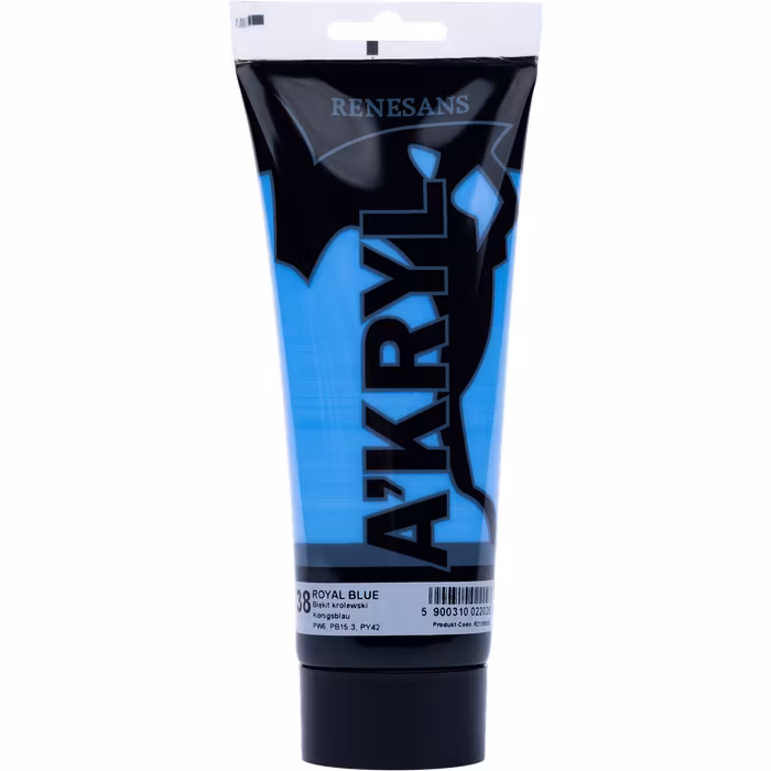 Renesans-A'kryl satin 200 ML-38-ROYAL BLUE