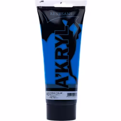 Renesans-A'kryl satin 200 ML-40-COBALT BLUE (PHTHALO)