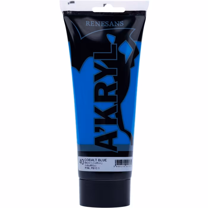 Renesans-A'kryl satin 200 ML-40-COBALT BLUE (PHTHALO)