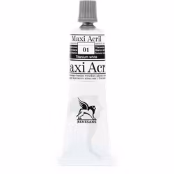Renesans-MAXI akryl gloss 60 ML-01-TITANIUM WHITE