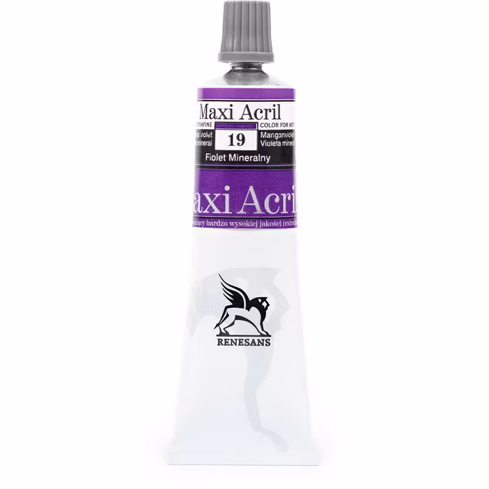 Renesans-MAXI akryl gloss 60 ML-19-MINERAL VIOLET