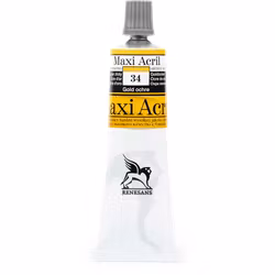 Renesans-MAXI akryl gloss 60 ML-34-YELLOW OCHRE