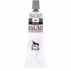 Renesans-MAXI akryl metallic gloss 60 ML-49-PEARL WHITE
