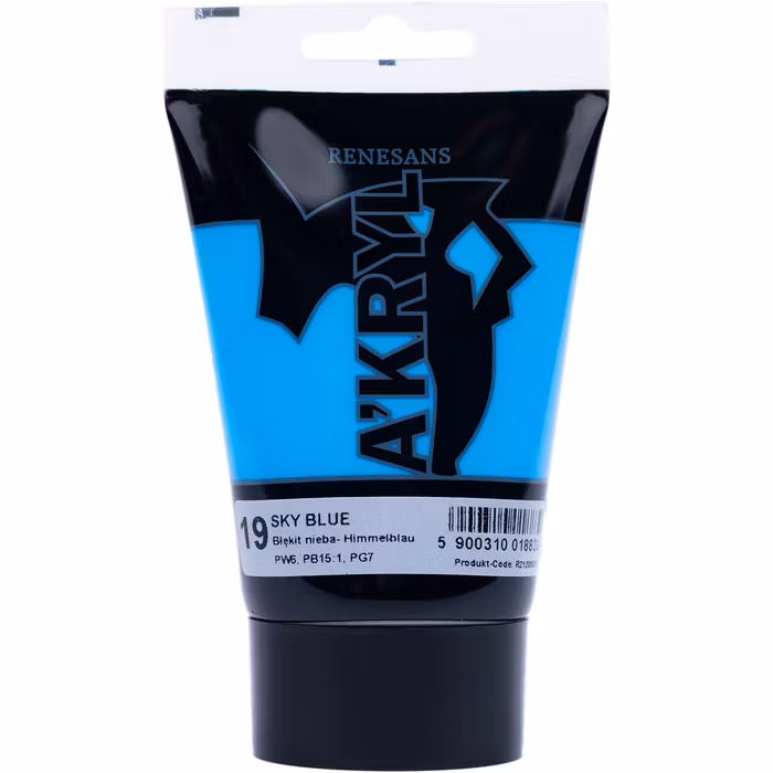 Renesans-A'kryl satin 100 ML-19-SKY BLUE