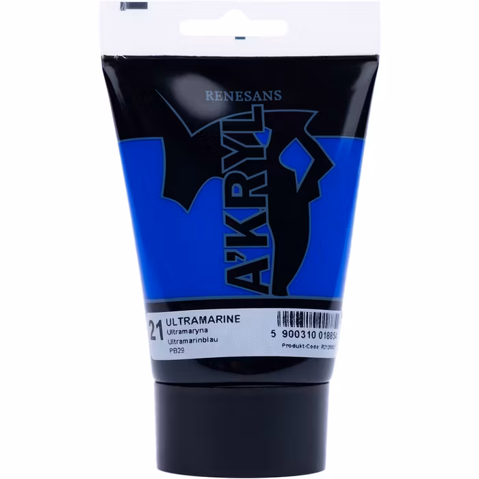Renesans-A'kryl satin 100 ML-21-ULTRAMARINE