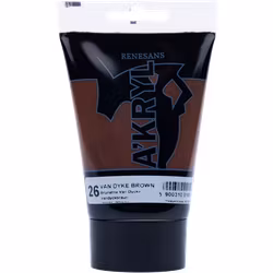 Renesans-A'kryl satin 100 ML-26-VANDYKE BROWN