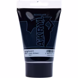 Renesans-A'kryl satin 100 ML-27-BLACK
