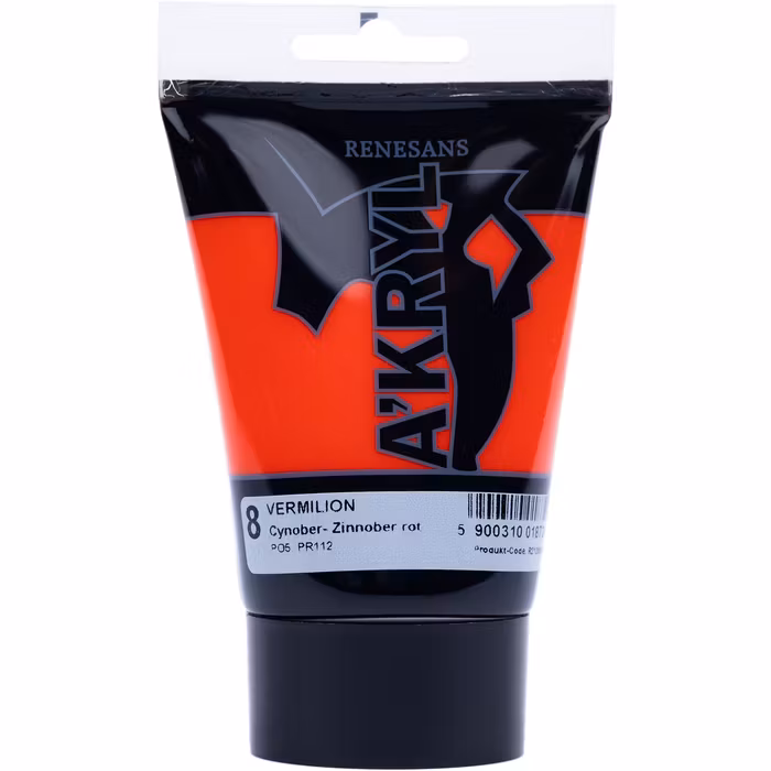 Renesans-A'kryl satin 100 ML-08-VERMILION