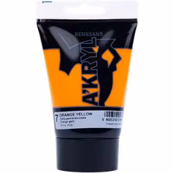 Renesans-A'kryl satin 100 ML-07-ORANGE YELLOW