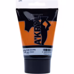 Renesans-A'kryl satin 100 ML-13-RAW OCHRE