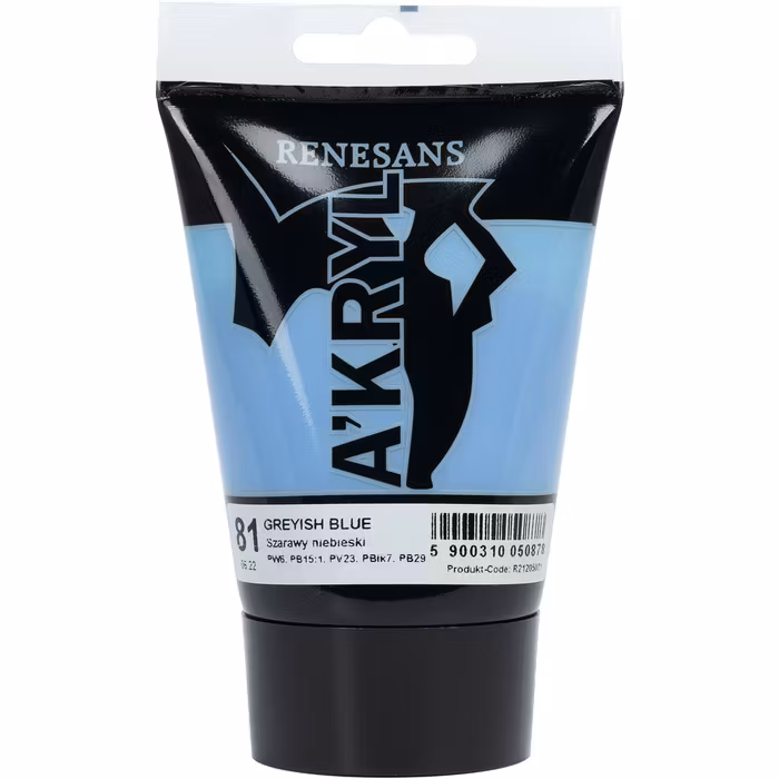 Renesans-A'kryl satin 100 ML-81-GREYISH BLUE