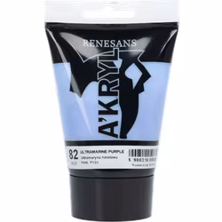 Renesans-A'kryl satin 100 ML-82-ULTRAMARINE PURPLE