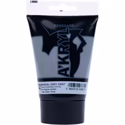 Renesans-A'kryl satin 100 ML-72-MINERAL GREY DEEP