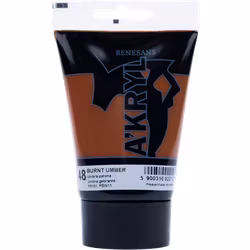 Renesans-A'kryl satin 100 ML-48-BURNT UMBER