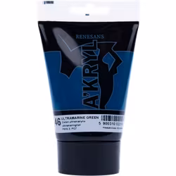 Renesans-A'kryl satin 100 ML-46-ULTRAMARINE GREEN