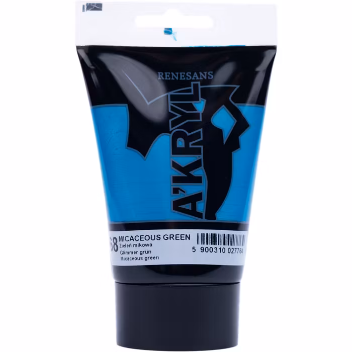 Renesans-A'kryl irideescent 100 ML-68-MICACEOUS GREEN