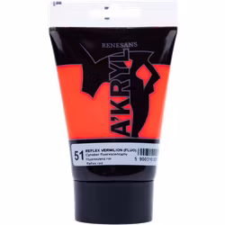 Renesans-A'kryl Reflex 100 ML-51-REFLEX VERMILION (FLUO)