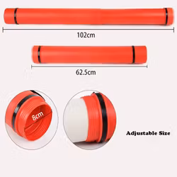 Ritningstub i plast-teleskop-62-102cm-svart
