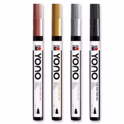 YONO-Akrylmarker-Metallic-0,5-1,5mm-4 pack