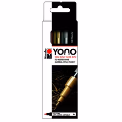 YONO-Akrylmarker-Metallic-0,5-1,5mm-4 pack