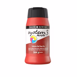 System3-504-500 ml Cadmium Red Deep Hue