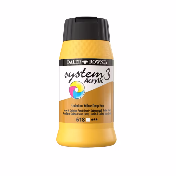 System3-618-500 ml Cadmium Yellow Deep Hue