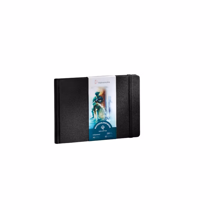 Akvarellbok-Hahnemuhle-A4 liggande-250g-60 sidor