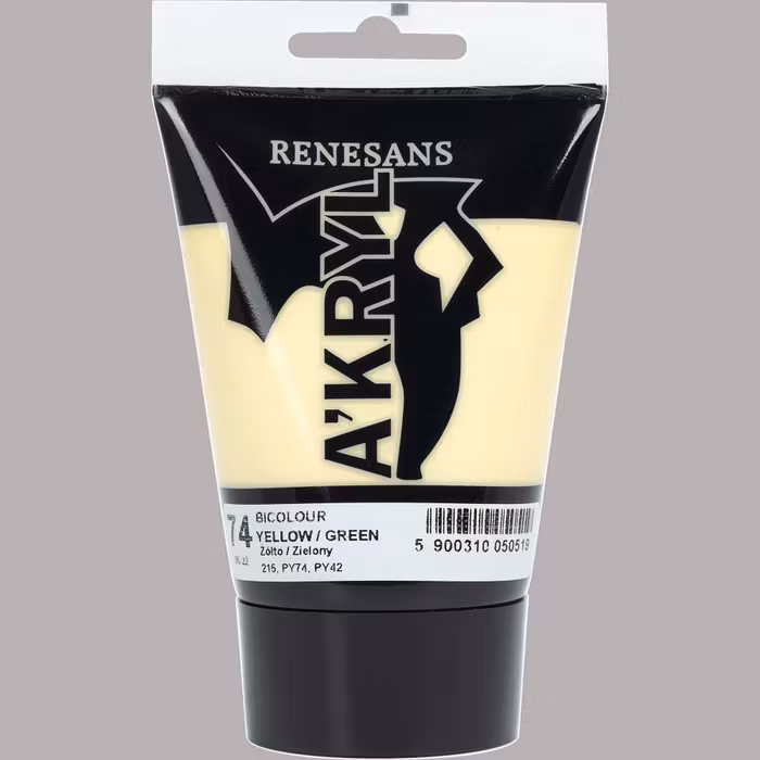A'KRYL - BICOLOUR 100 ML 74 YELLOW/GREEN