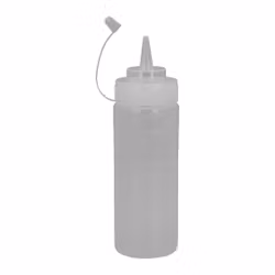 Plastflaska-350ml-transparent med pip och hatt