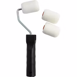 3 st Paint Rollers med 1 skaft - 6 cm