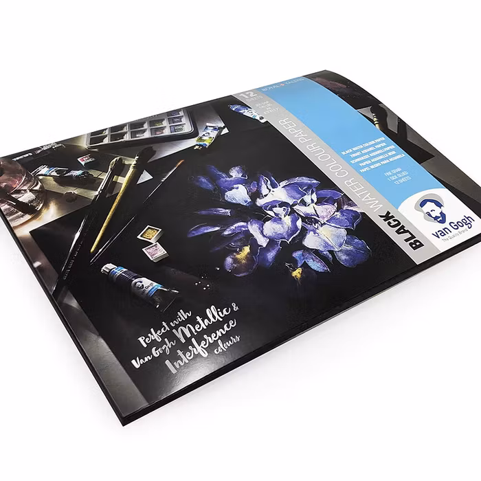 Black Water colour paper-360g-A4-Van Gogh
