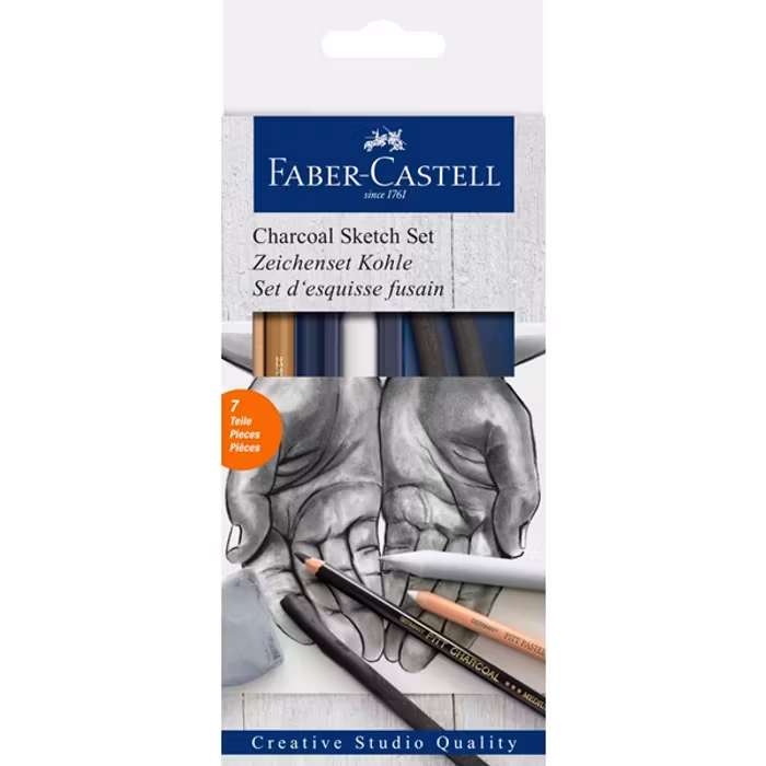 Faber-Castell Goldfaber charcoal sketch set-skissa med kol