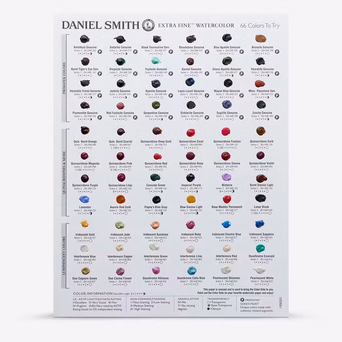 Daniel Smith-Dot karta-66 färger