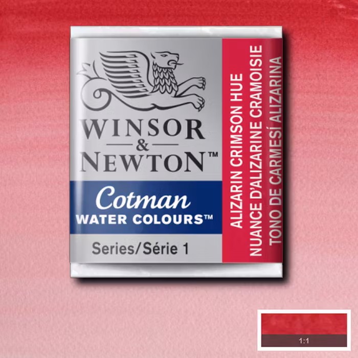 Akvarellfärg Cotman 1/2-kopp Alizarin crimson hue 003
