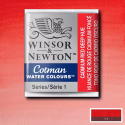 Akvarellfärg Cotman 1/2-kopp Cadmium red deep hue 098