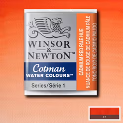 Akvarellfärg Cotman 1/2-kopp Cadmium red pale hue 103