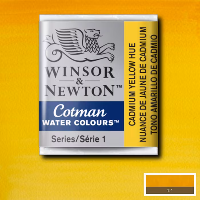 Akvarellfärg Cotman 1/2-kopp Cadmium yellow hue 109