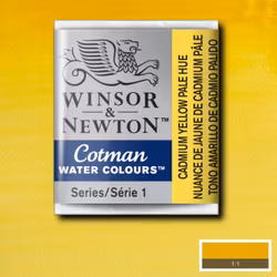 Akvarellfärg Cotman 1/2-kopp Cadmium yellow pale hue 119