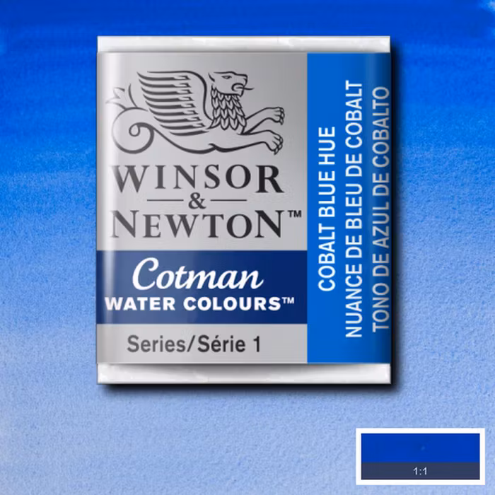 Akvarellfärg Cotman 1/2-kopp Cobalt blue hue 179
