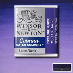 Akvarellfärg Cotman 1/2-kopp Dioxazine violet 231