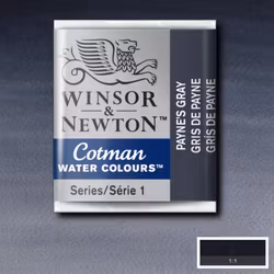 Akvarellfärg Cotman 1/2-kopp Payne’s gray 465