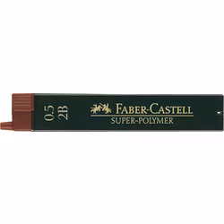 Faber-Castell blyertsstift refill – 0,5 mm 2B. Innehåller 12 stift