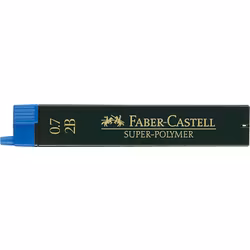 Faber-Castell blyertsstift refill – 0,7 mm 2B. Innehåller 12 stift
