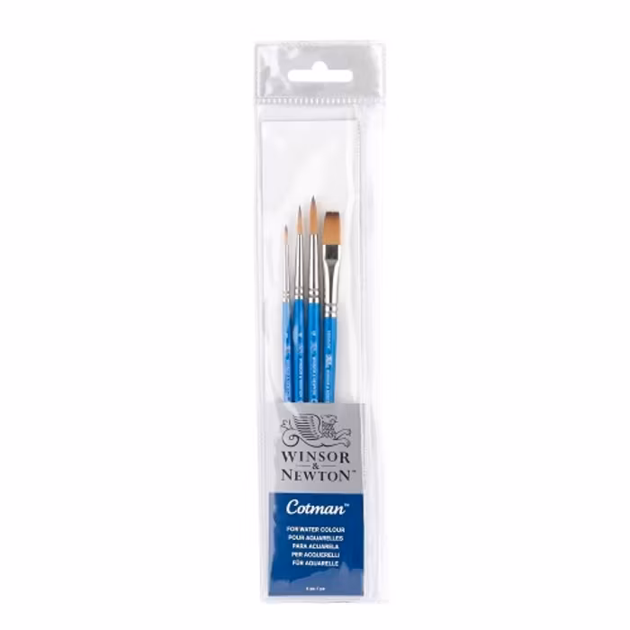 Akvarellpenslar-set om 4st-Winsor & Newton