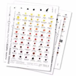 Daniel Smith prickkort-Watercolor Dot Card 266-med 266 kulörer