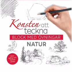 Konsten att teckna-Block med övningar-NATUR