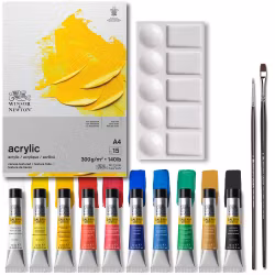 Akrylfärgset Galeria Winsor & Newton GALERIA CARDBOARD SET 10X12ML